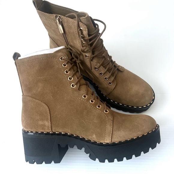 Vince Camuto Mecale Studded Hiking Boots Size 9.5 - Picture 3 of 7